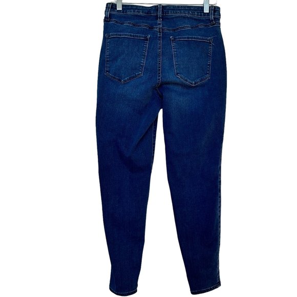 Talbots Flawless High Waist Curvy Jeggings Ankle Jean Womens Size 8 Blue Denim - Picture 2 of 6